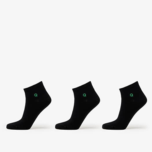 Queens Essential Ankle Socks 3-Pack Black