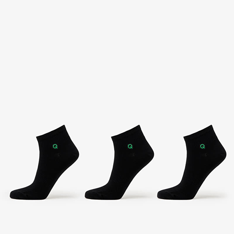 Queens Essential Ankle Socks 3-Pack Black