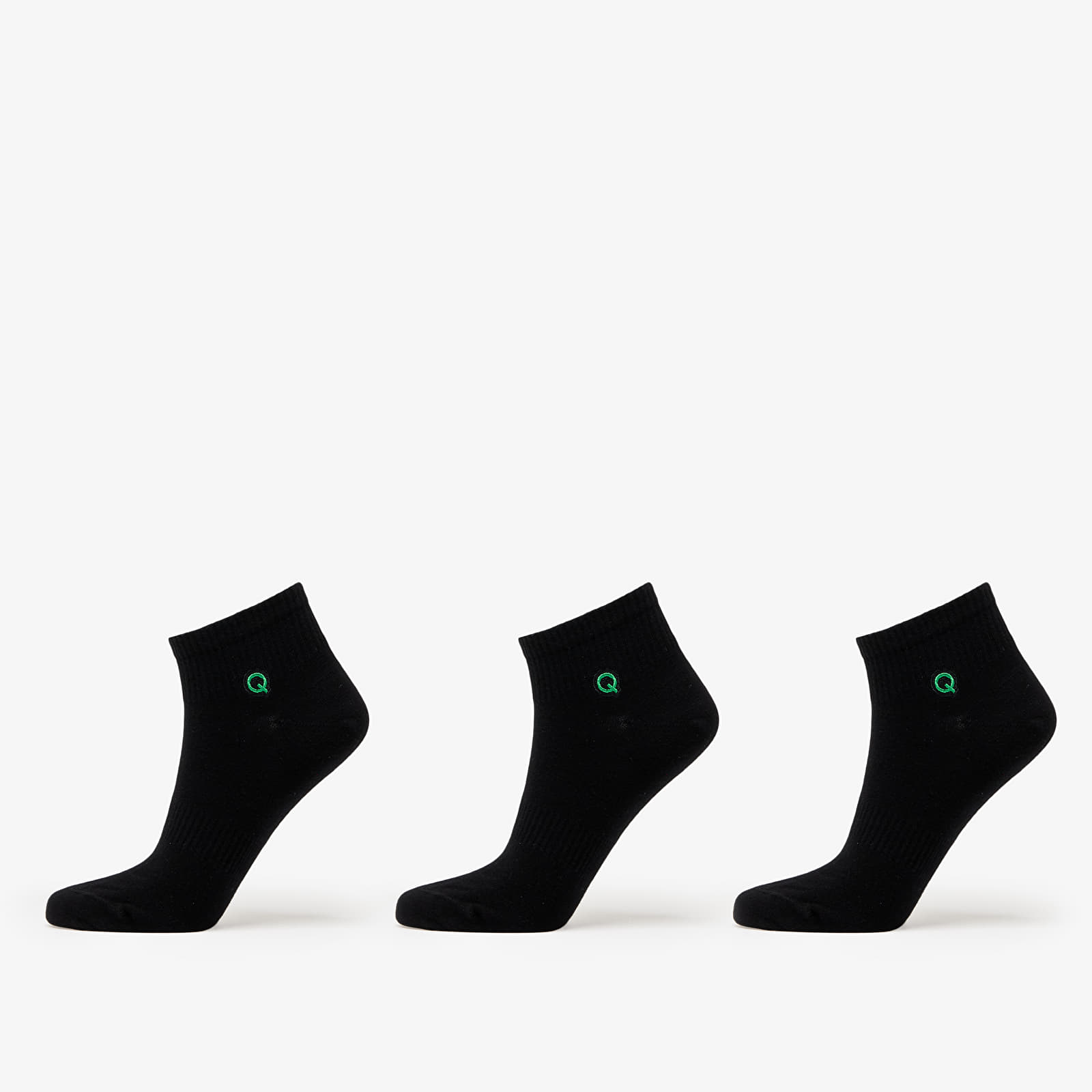 Socken Queens Essential Ankle Socks 3-Pack Black