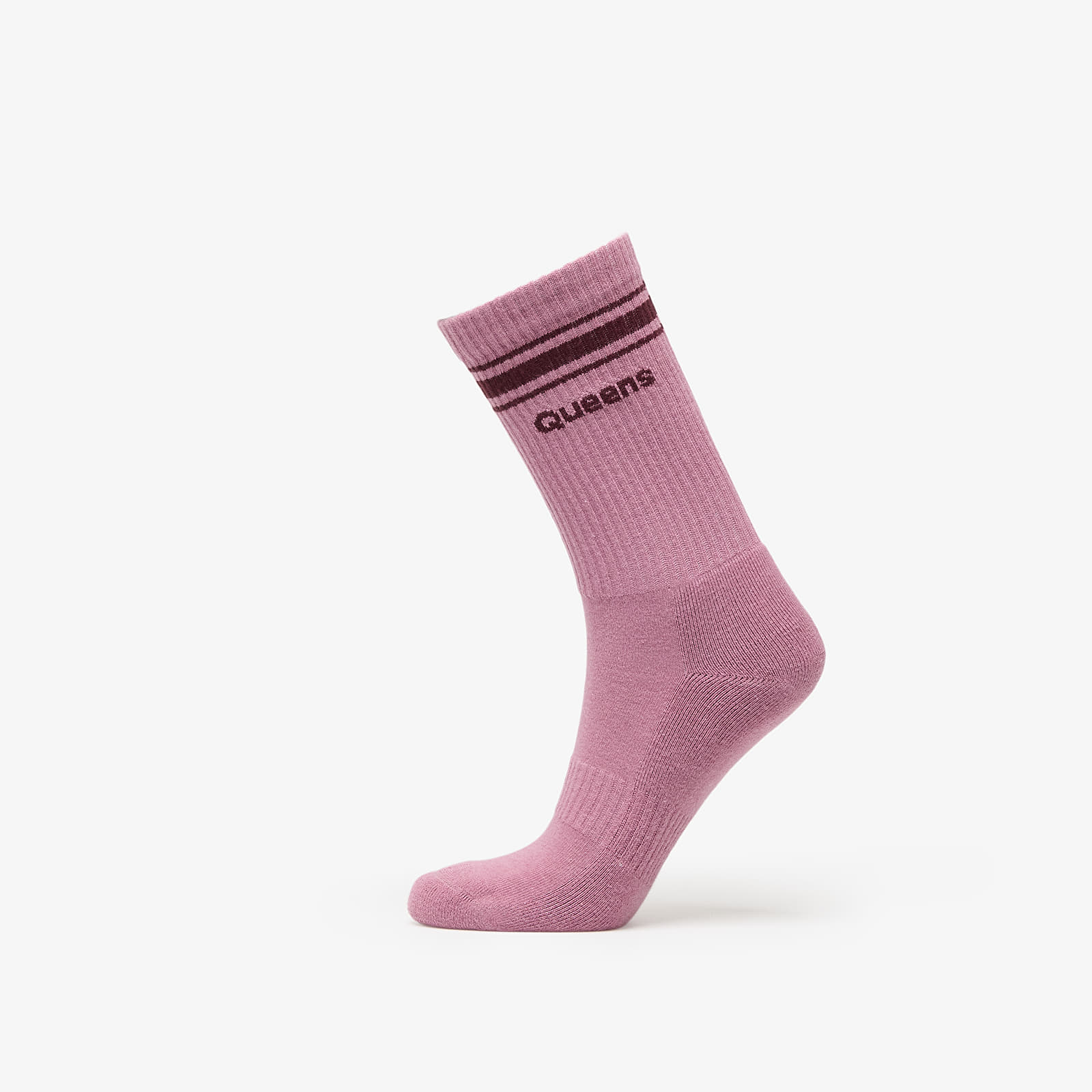 Sokker Queens Essential Basic Crew Socks 3-Pack Mauve/ Dust Pink/ Pink