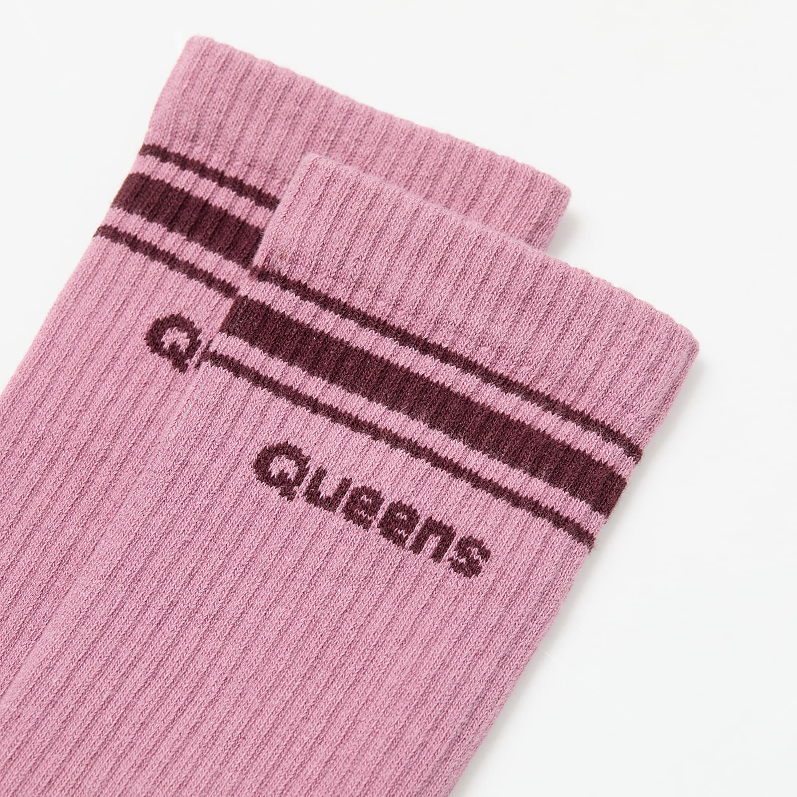 Sokker Queens Essential Basic Crew Socks 3-Pack Mauve/ Dust Pink/ Pink