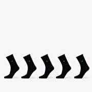 Queens Essential Short Crew Socks 5-Pack Black