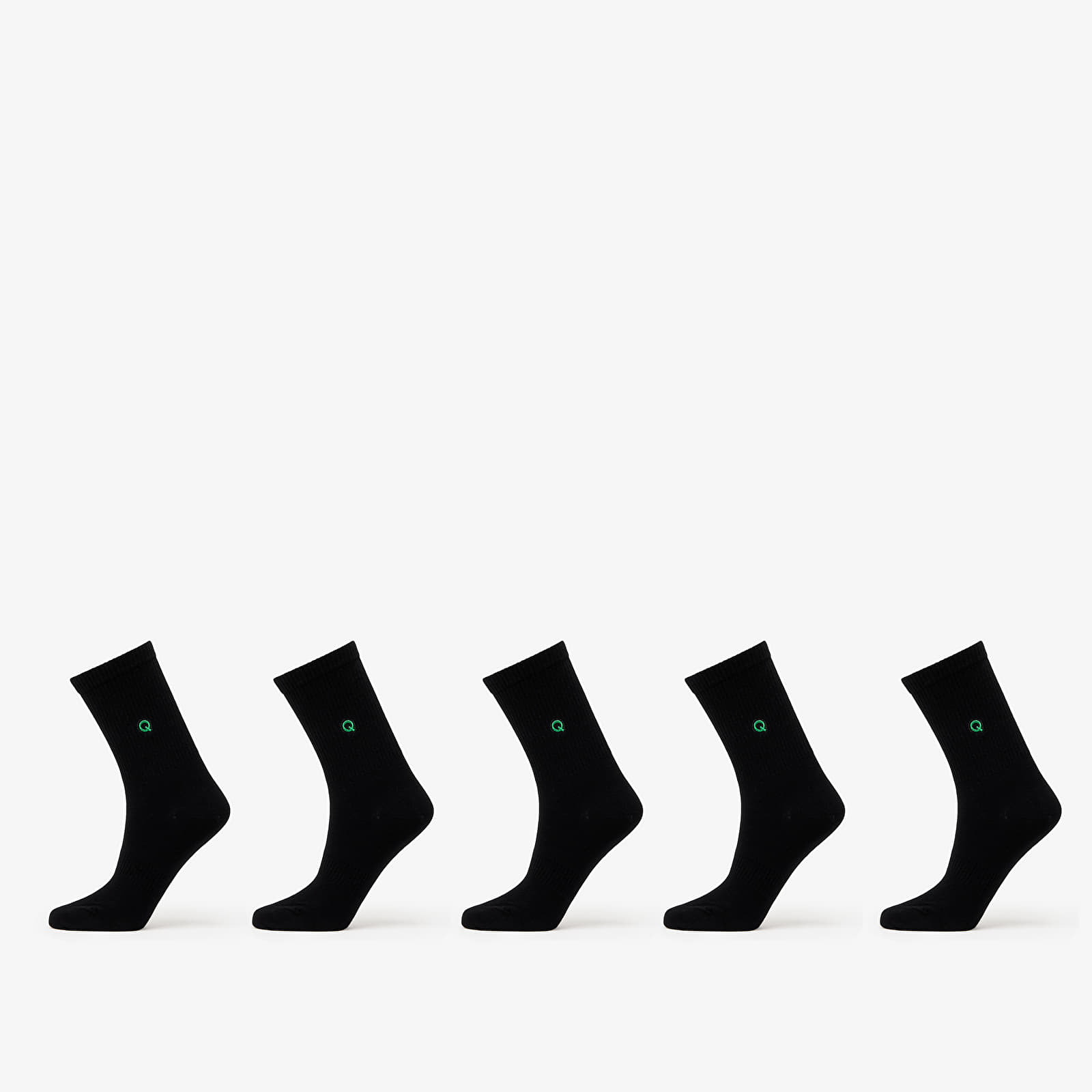 Zoknik Queens Essential Short Crew Socks 5-Pack Black