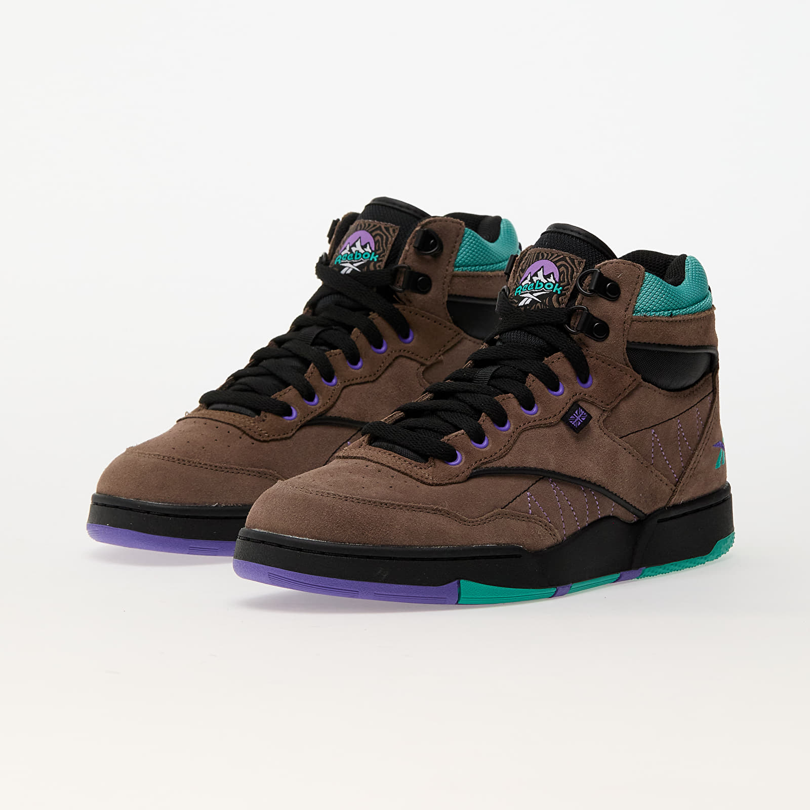 Miesten lenkkarit ja kengät Reebok Bb 4000 Ii Mid Brown/ Black/ Unleashed Green