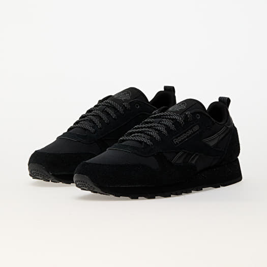 Men s sneakers and shoes Reebok Classic Leather Black Black Grey 6 Queens