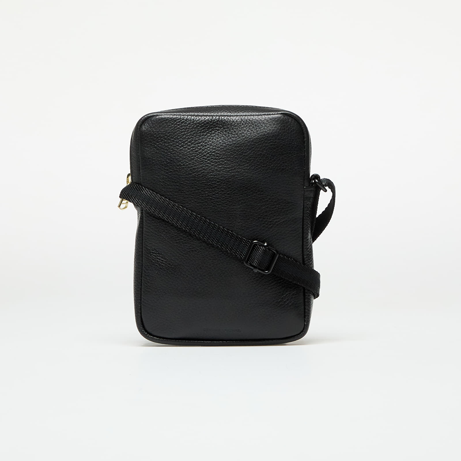 Kidney Packs FRED PERRY Tumbled Leather Side Bag Black
