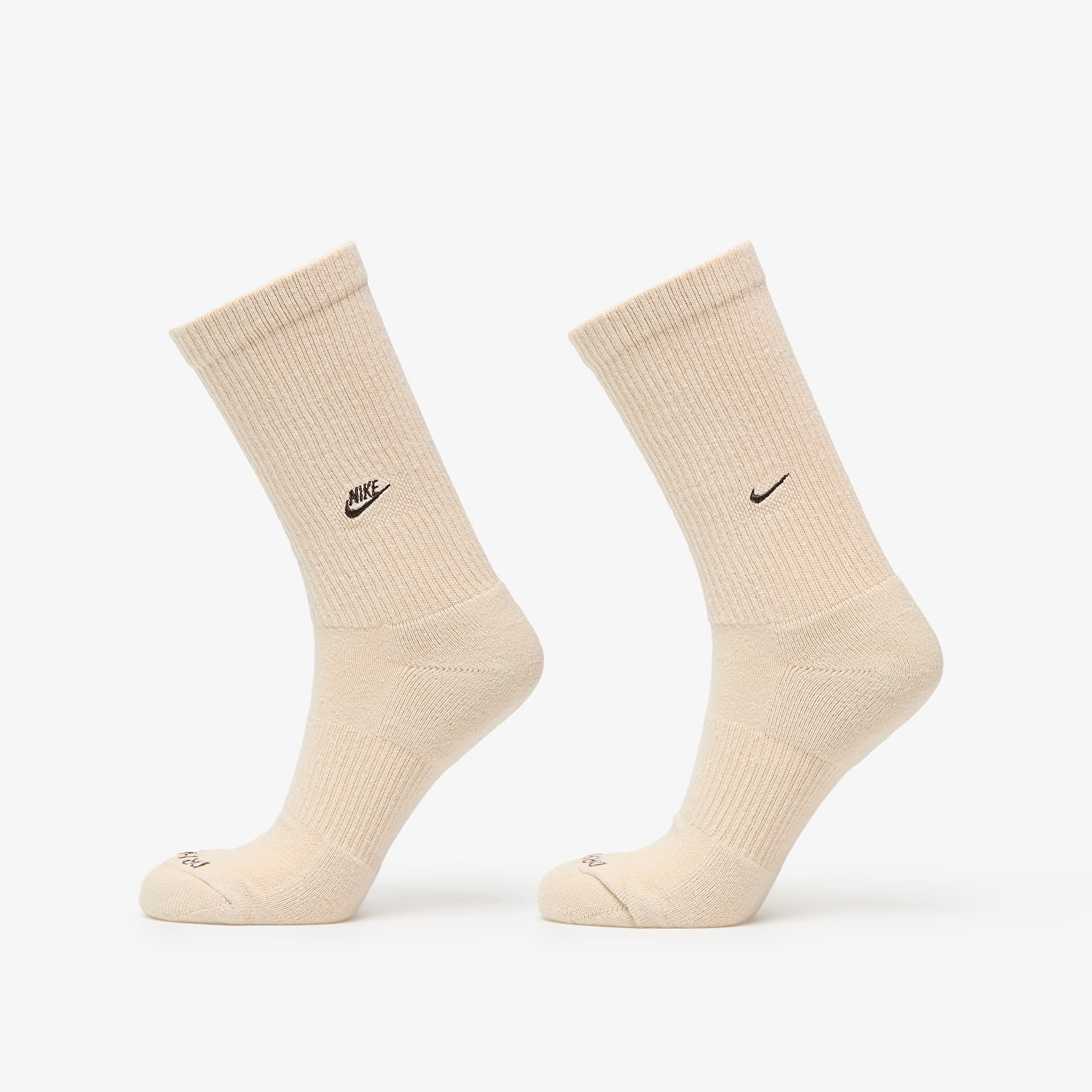 Skarpety męskie Nike Everyday Cushioned Crew Socks 2-Pack Sanddrift/ Earth