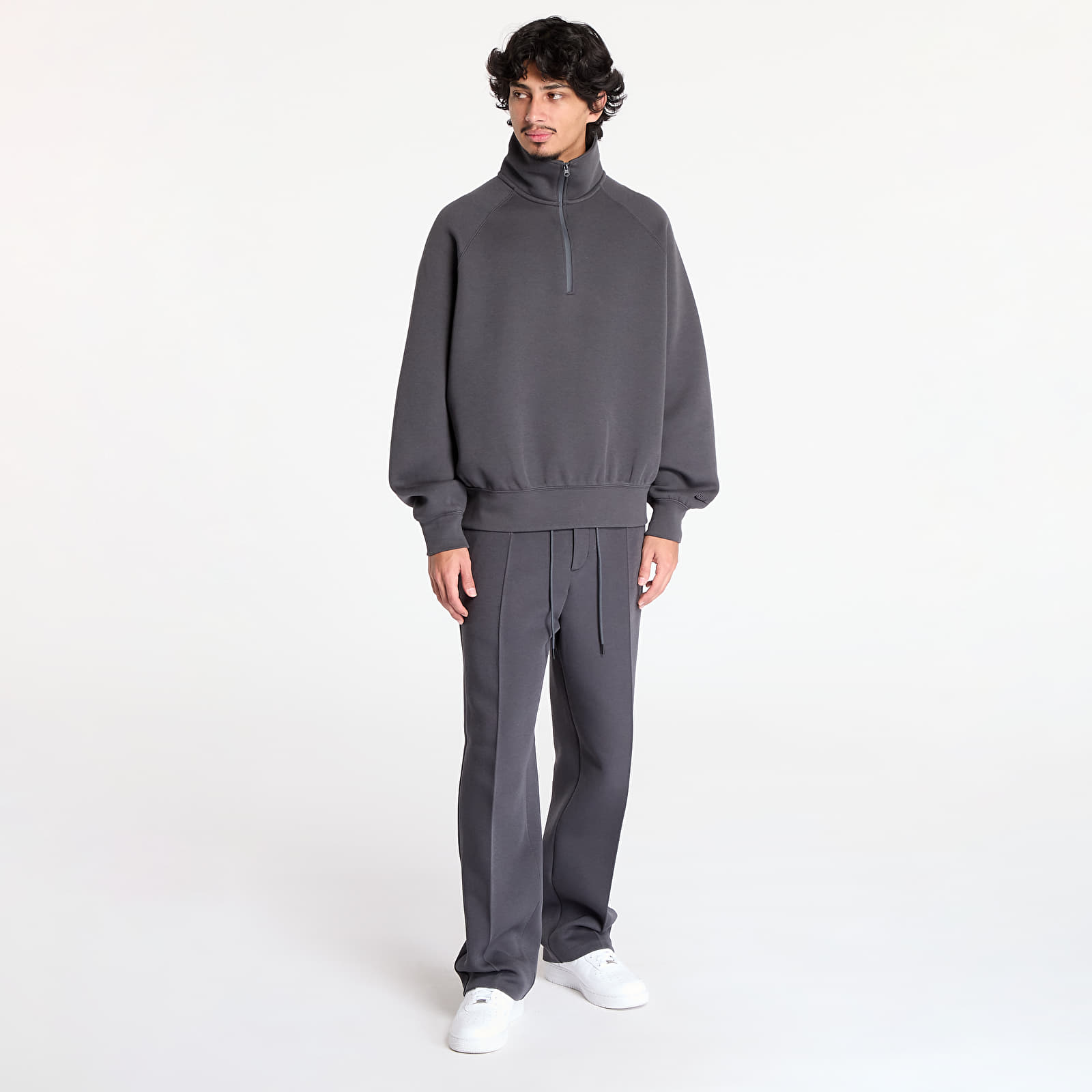 Men's sweatshirts Nike Sportswear Tech Fleece Men's Half-Zip Top Anthracite/ Anthracite