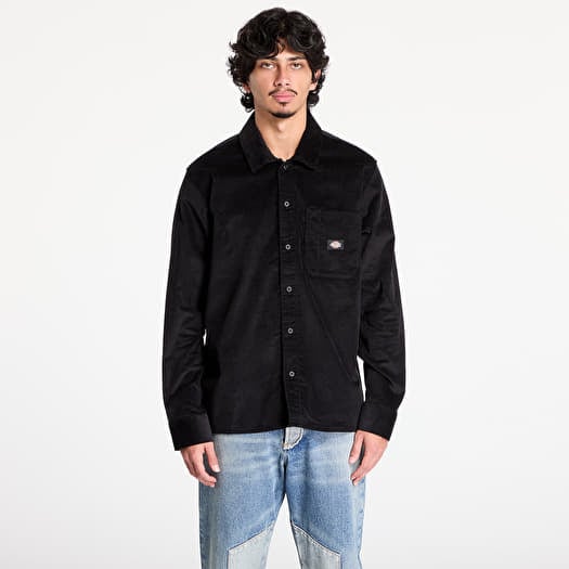 Dickies Corduroy Long Sleeve Shirt Black