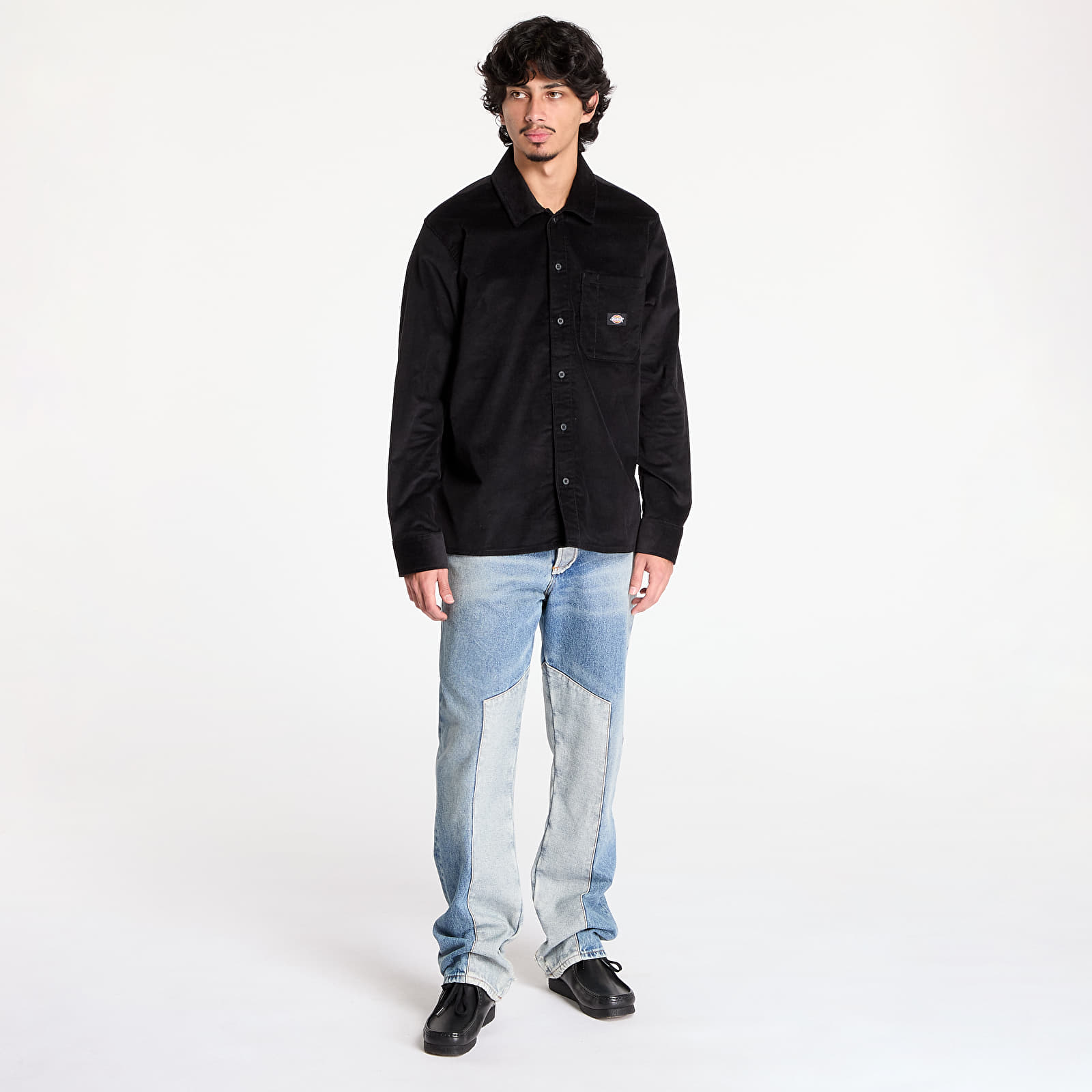 Men's shirts Dickies Corduroy Long Sleeve Shirt Black