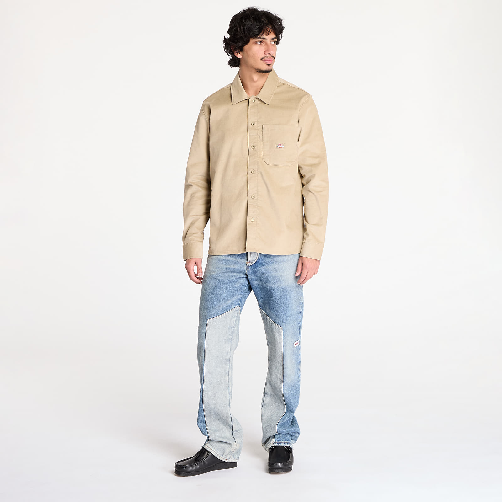 Men's shirts Dickies Corduroy Long Sleeve Shirt Khaki