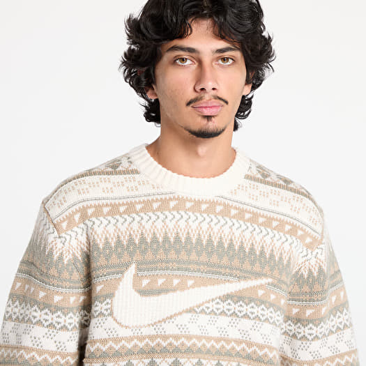 Sweaters Nike Life Fair Isle Swoosh Sweater Light Orewood Sweaters Nike Life Fair Isle Swoosh Sweater Light Orewood