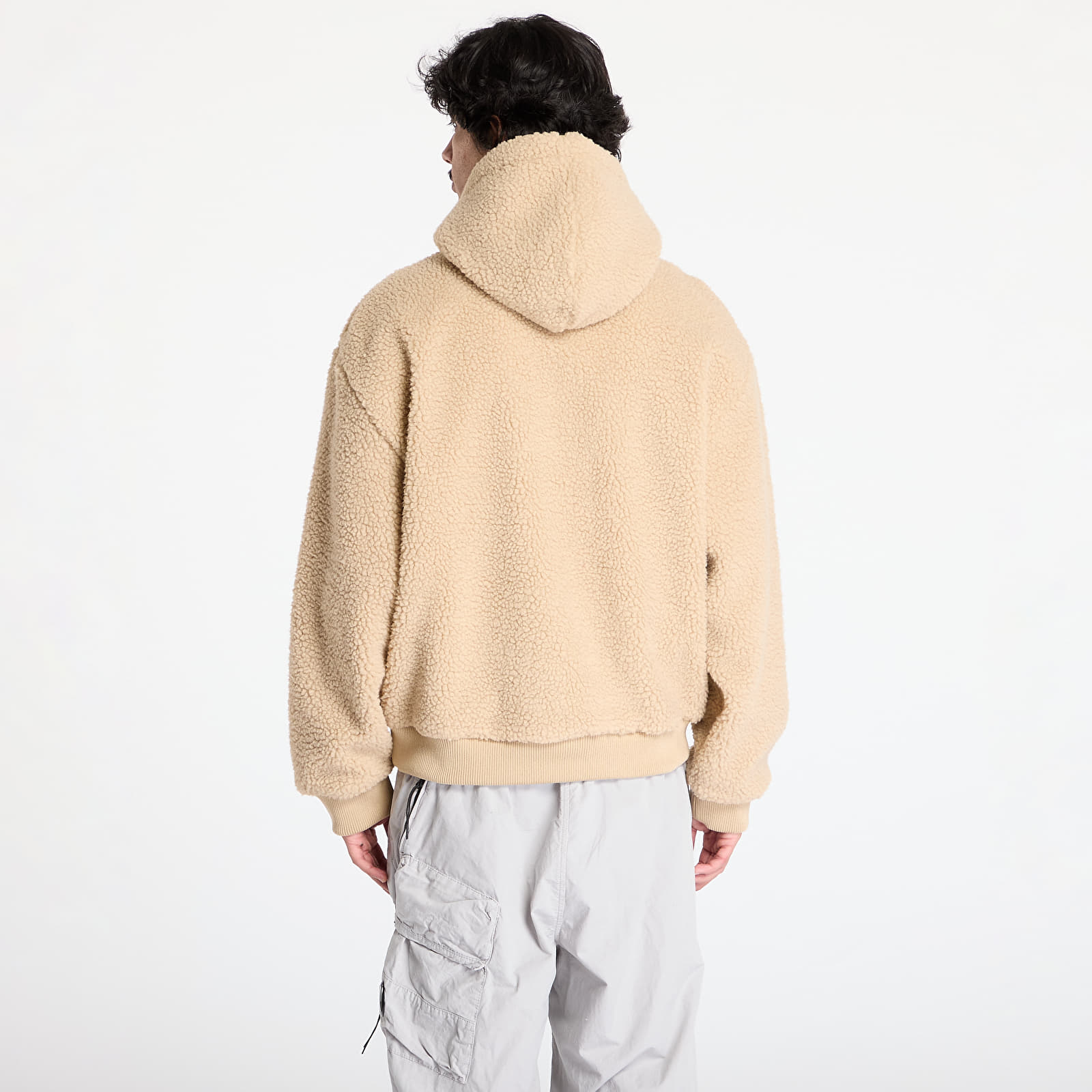 Sweatshirts Urban Classics Oversized Teddy Hoody Union Beige