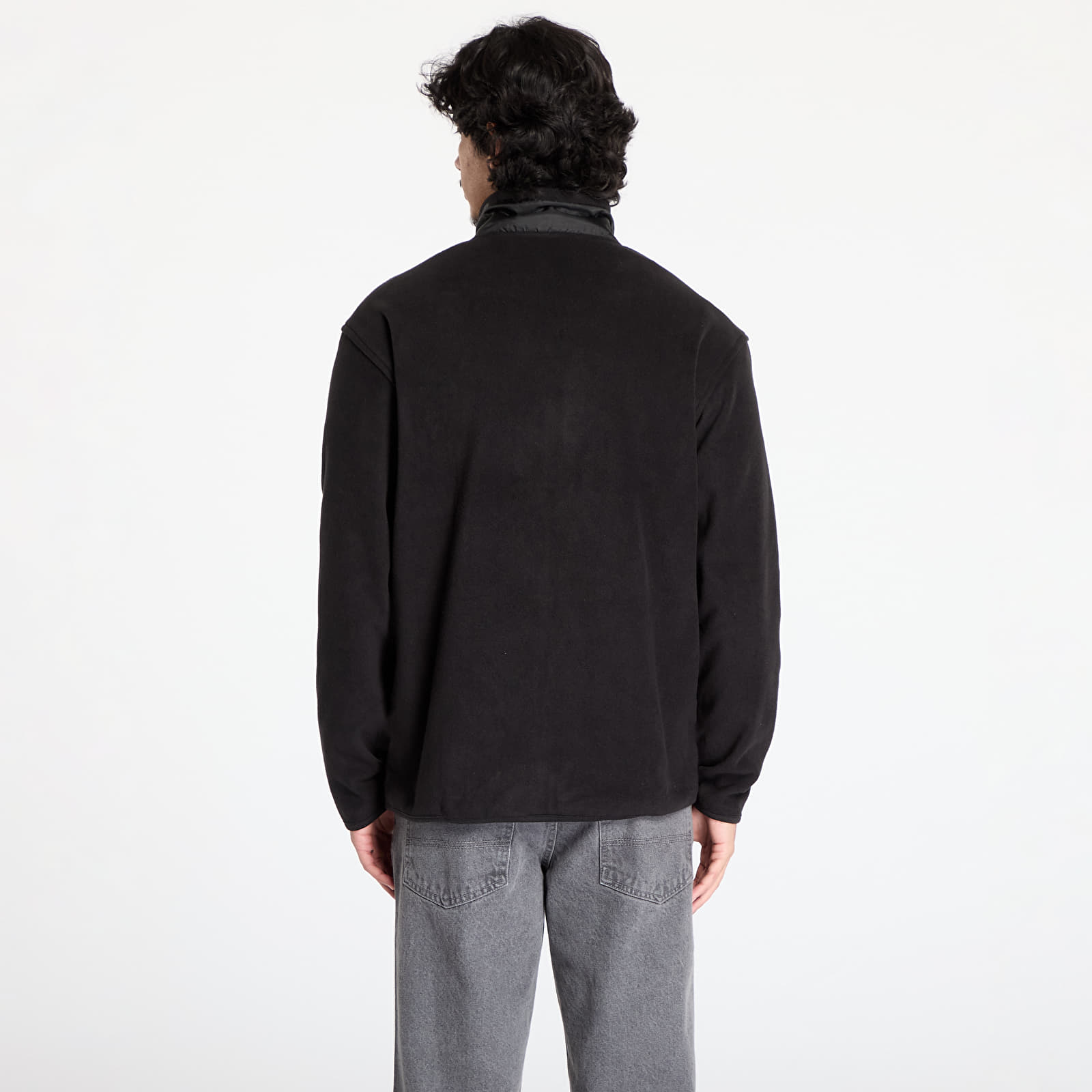 Herenjassen Urban Classics Patched Micro Fleece Jacket Black