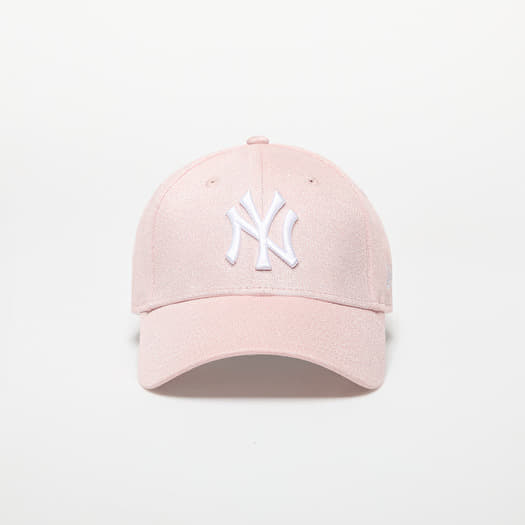 Kapa New Era New York Yankees MLB Womens Glitter 9FORTY Adjustable Cap Pink/ White