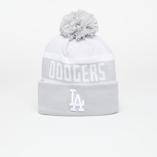 Hoed New Era Los Angeles Dodgers Knit Medium MLB Jake Cuff Beanie Dolphin Gray