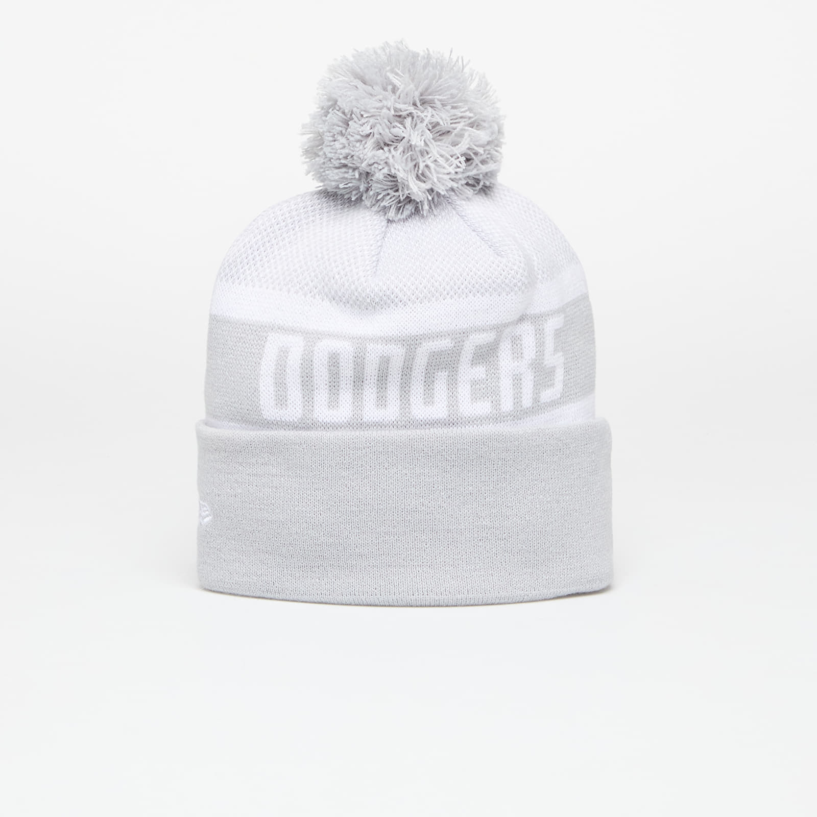 Sombreros New Era Los Angeles Dodgers Knit Medium MLB Jake Cuff Beanie Dolphin Gray