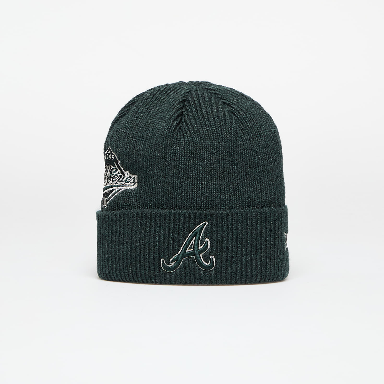 Шапки New Era Atlanta Braves Knit Medium MLB Ws Patch Beanie Dark Green