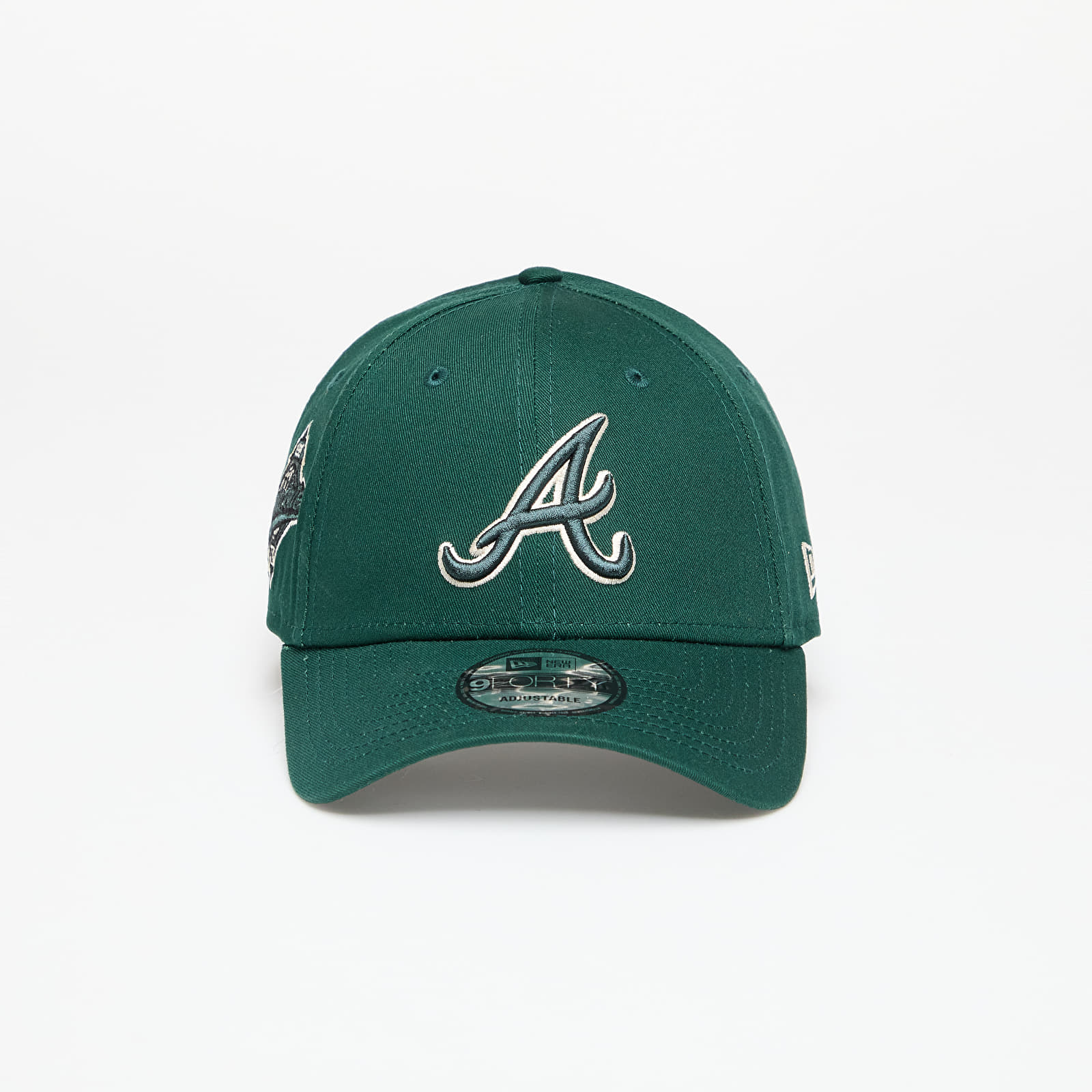 Mütsid New Era Atlanta Braves MLB Seasonal Ws 9FORTY Adjustable Cap Dark Green
