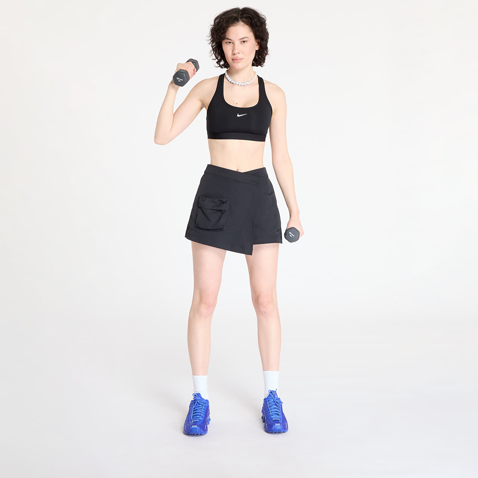 Sujetadores Nike Swoosh Light Support Women's Non-Padded Sports Bra Black/ White