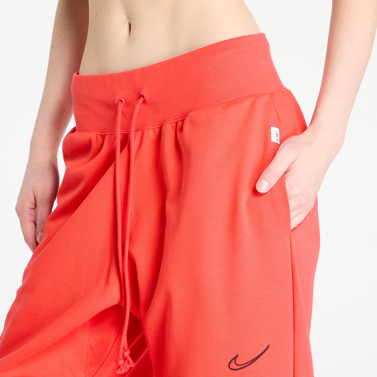 Women's Sweatpants Nike Sportswear Breaking Mid-Rise Oversized French Terry Pants Light Crimson