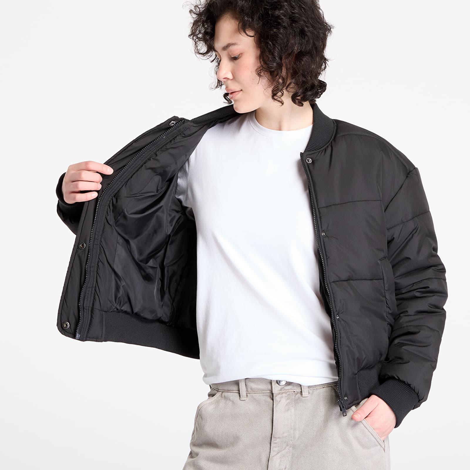 Jakker Urban Classics Ladies Puffer Blouson Black