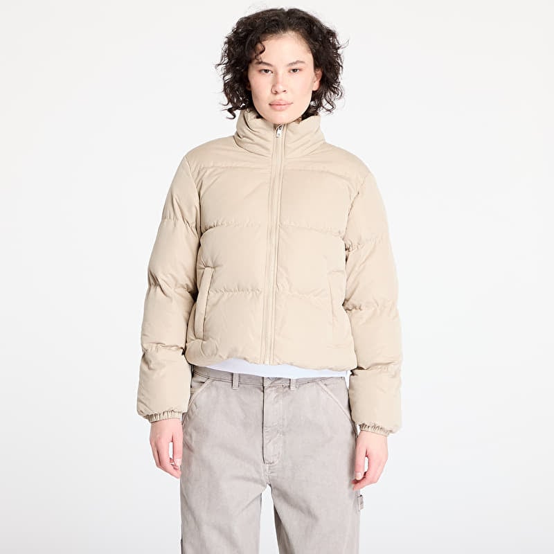Jacke Urban Classics Ladies Short Peached Puffer Jacket Wet Sand