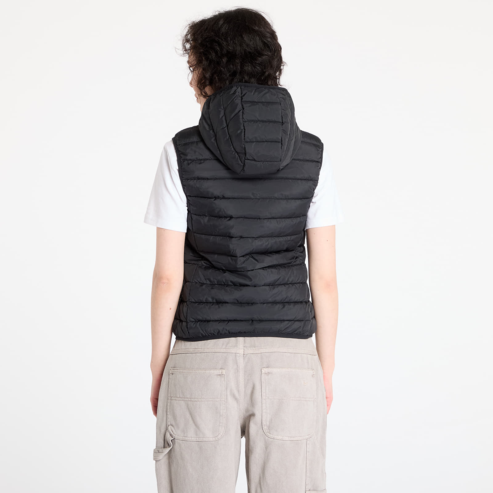 Women's cardigans Urban Classics Ladies Ultra Light Puffer Vest Black
