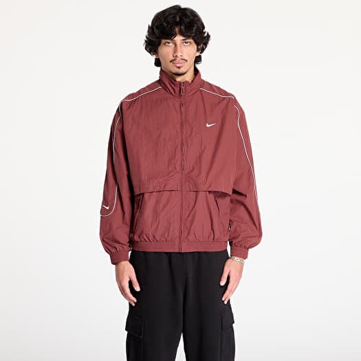 Nike Sportswear Solo Swoosh Men's Woven Track Jacket Dark Pony/ White