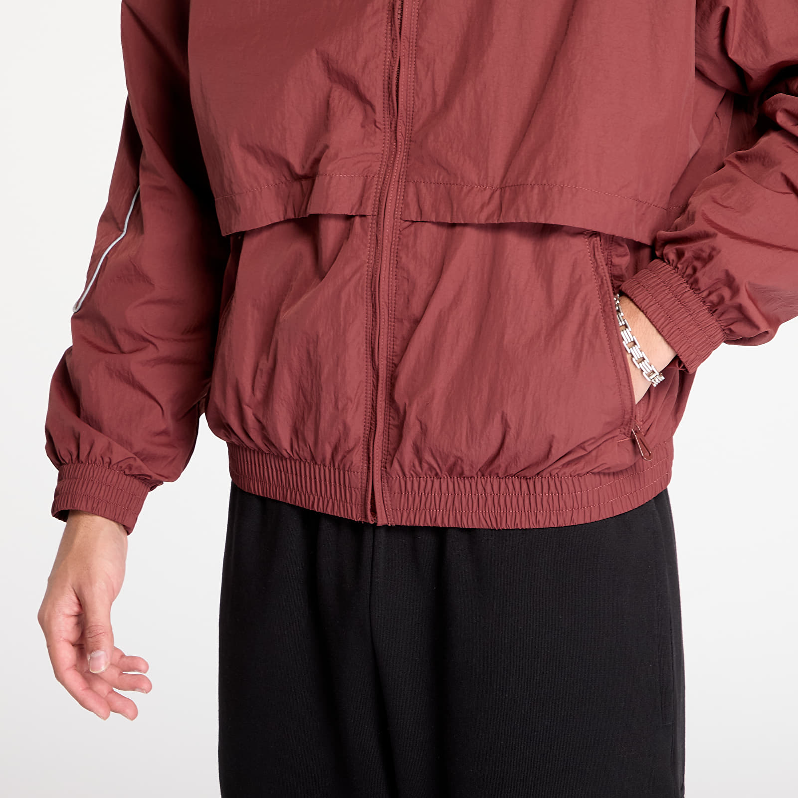 Cortavientos para hombre Nike Sportswear Solo Swoosh Men's Woven Track Jacket Dark Pony/ White