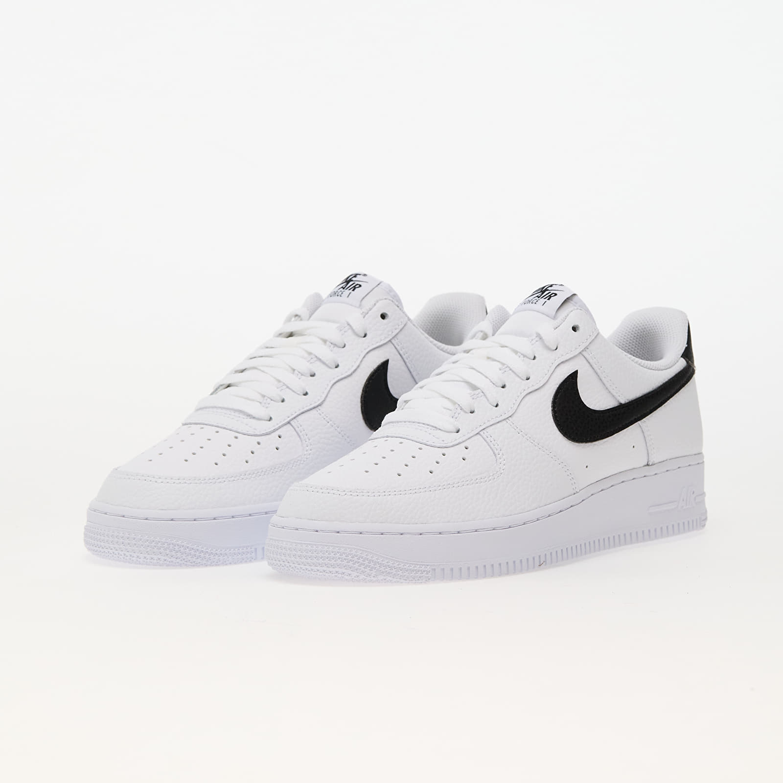 Nike air force 1 black and white mens shop