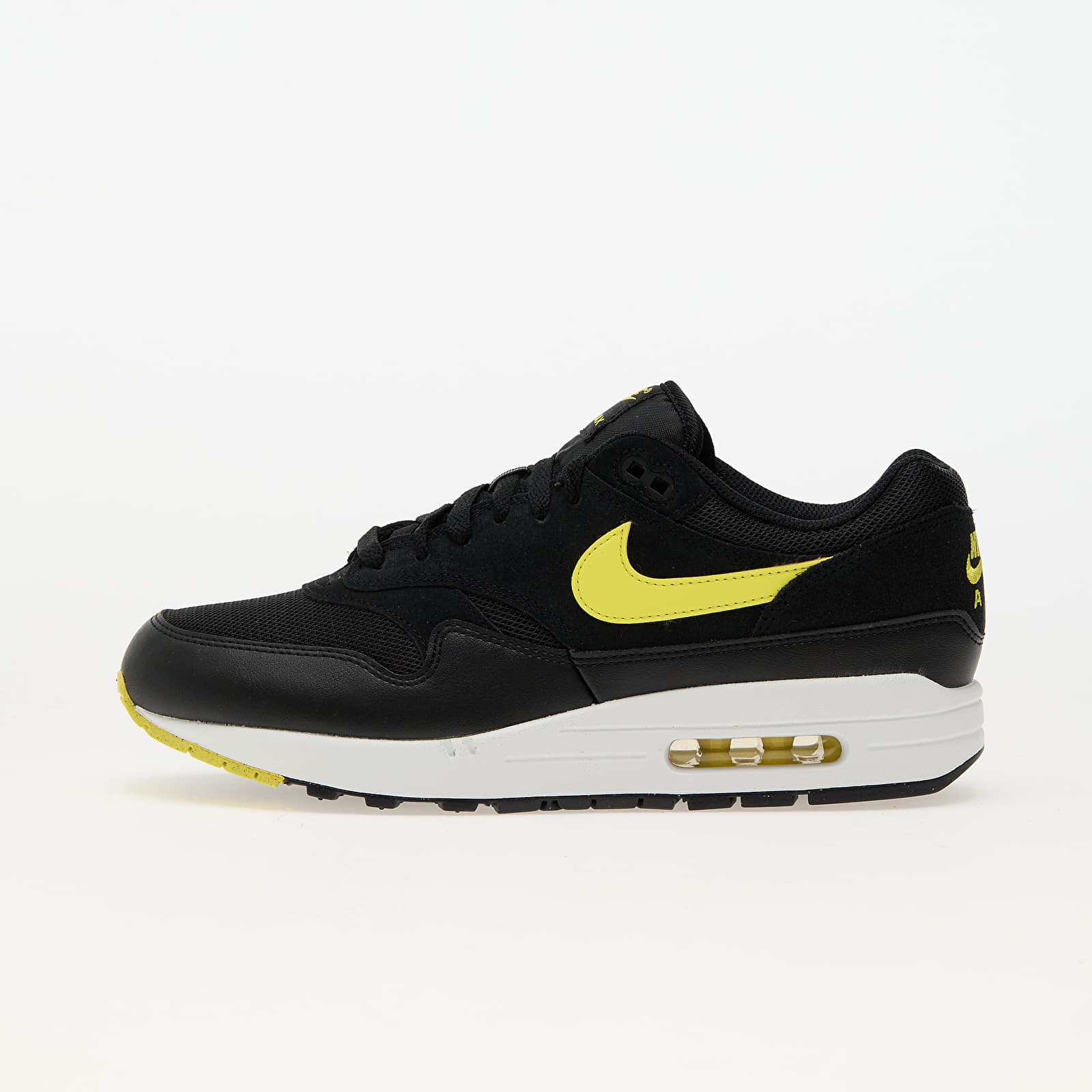 Men s sneakers and shoes Nike Air Max 1 Ess Black Opti Yellow Summit White Queens