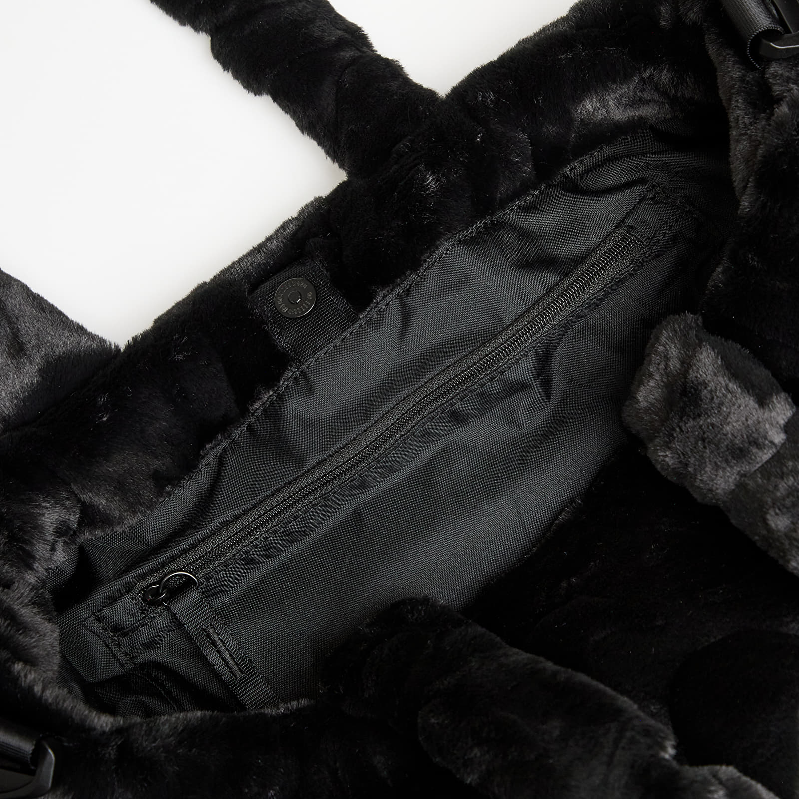 Shoulder bags Nike Sportswear Faux Fur Tote Black/ Black/ Metallic Silver