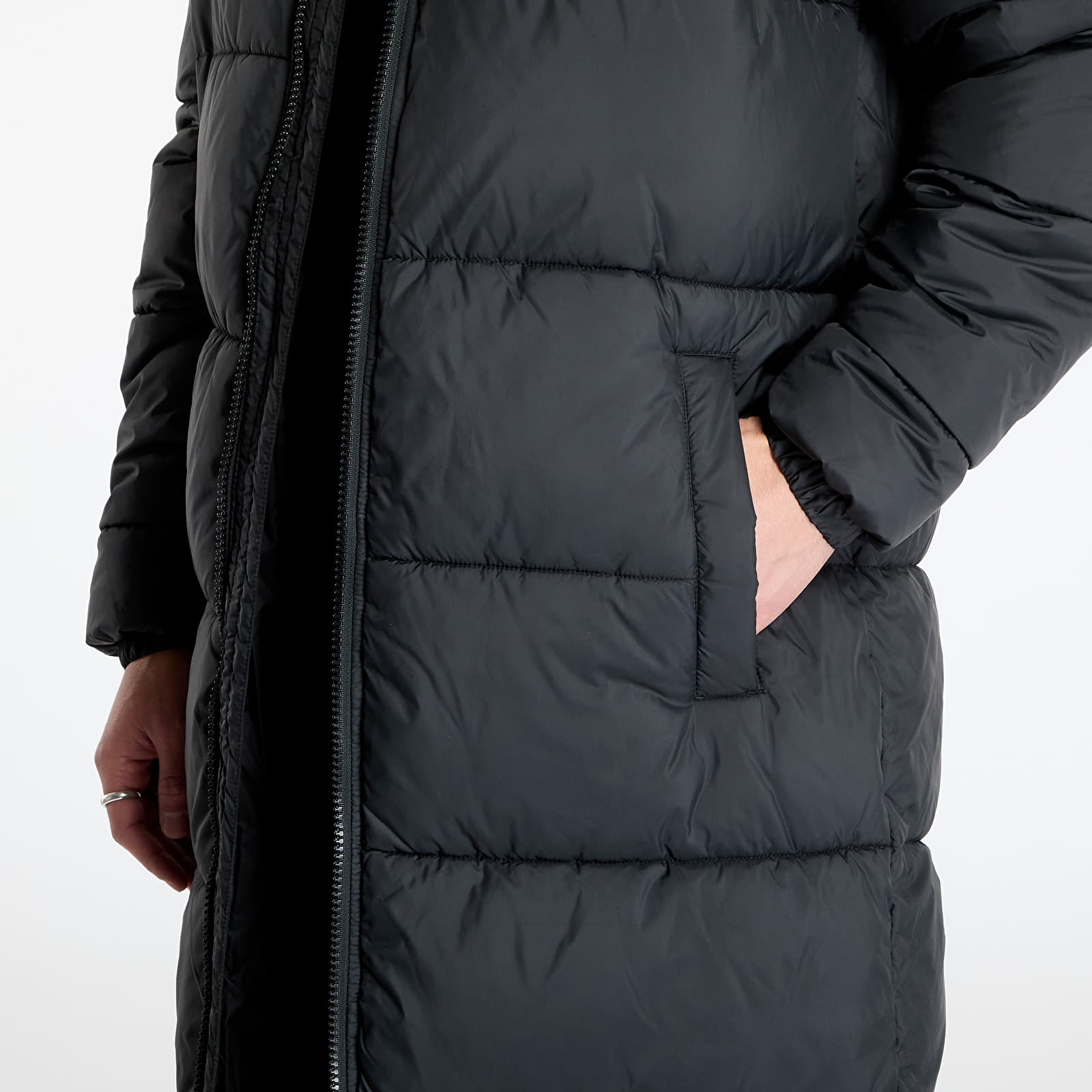 Jakker og frakker Urban Classics Mens Long Puffer Coat Black