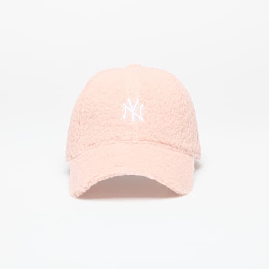 Cap New Era New York Yankees MLB Womens Borg 9FORTY Adjustable Cap Pink Lemonade/ White