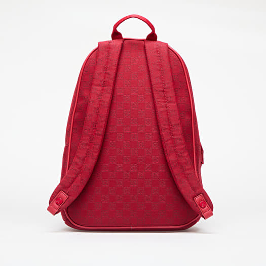 Red leather jordan backpack on sale