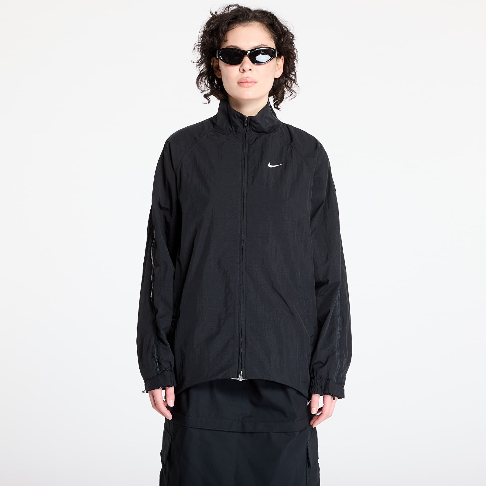 Γυναικεία σακάκια Nike Sportswear Collection Women's Repel Zip Jacket Black/ White