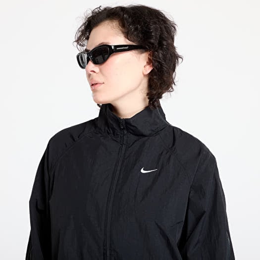 Women s jackets Nike Sportswear Collection Women s Repel Zip Jacket Black White Queens