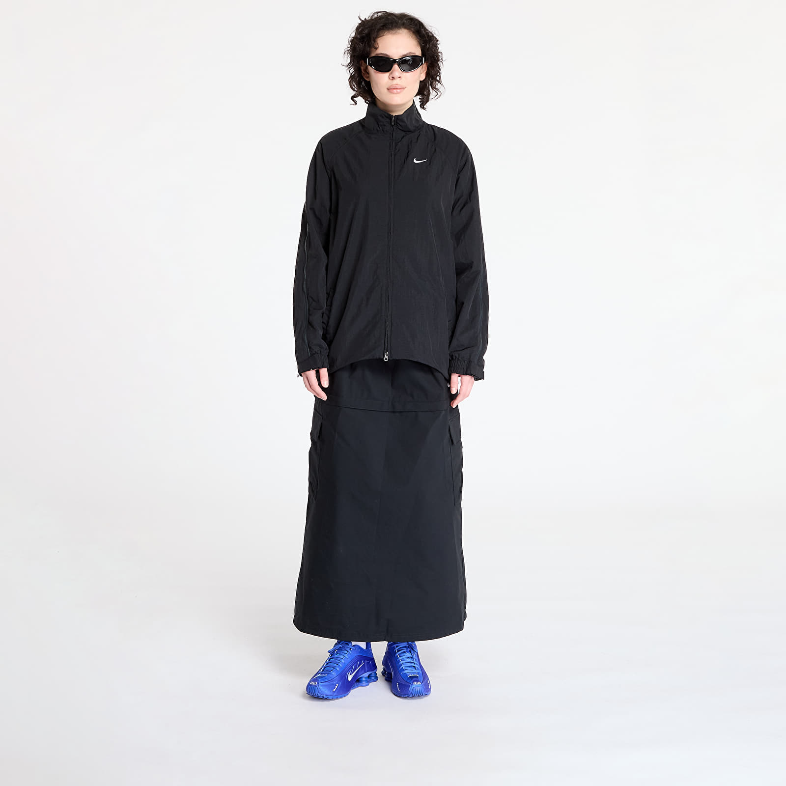 Kurtki damskie Nike Sportswear Collection Women's Repel Zip Jacket Black/ White