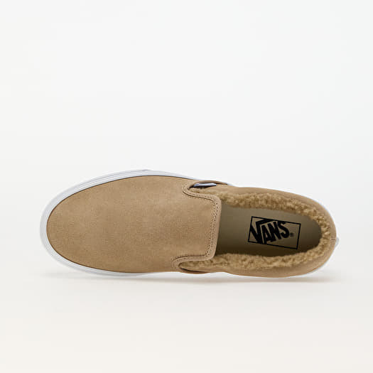 Turnschuhe und Schuhe fur Manner Vans Classic Slip On Cozy Brown Queens