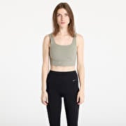 Nike Zenvy Women's Medium-Support Padded Longline Sports Bra Light Army/ White