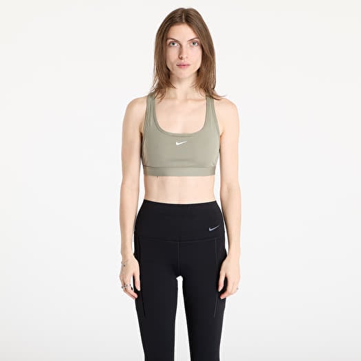 Biustonosz Nike Swoosh Light Support Women's Non-Padded Sports Bra Light Army/ White