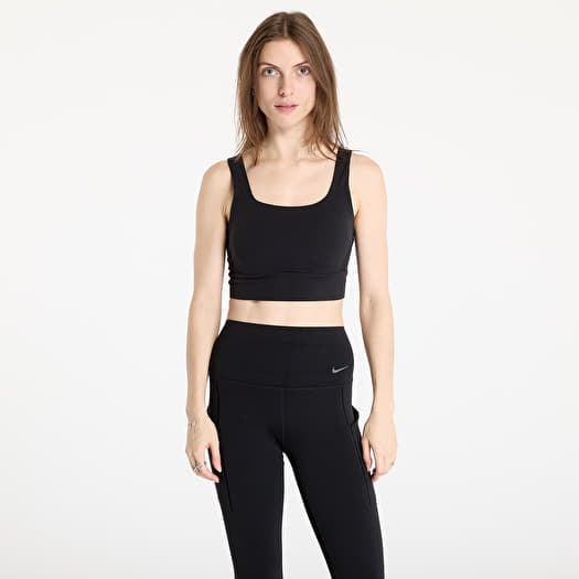 Soutien-gorge Nike Zenvy Women's Medium-Support Padded Longline Sports Bra Black/ Sail