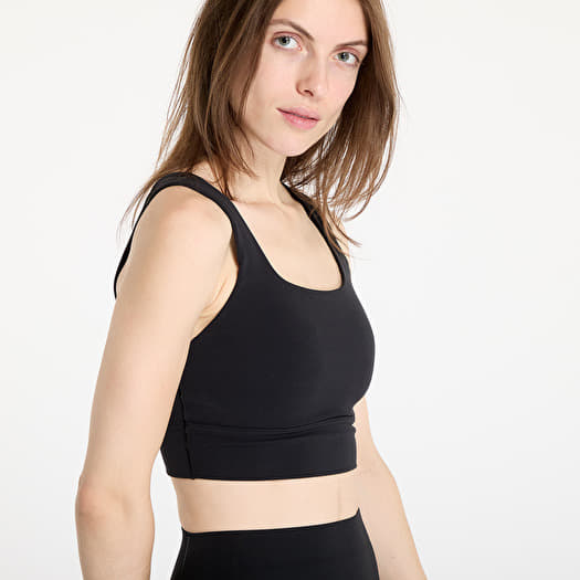 BHs Nike Zenvy Women s Medium Support Padded Longline Sports Bra Black Sail Queens