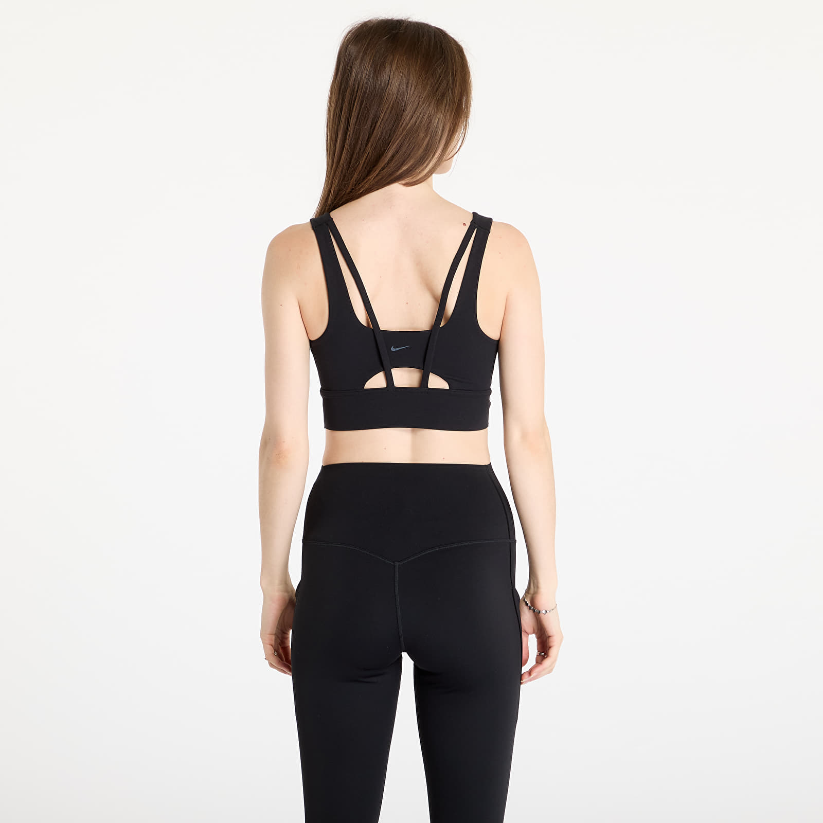 Sujetadores Nike Zenvy Women's Medium-Support Padded Longline Sports Bra Black/ Sail