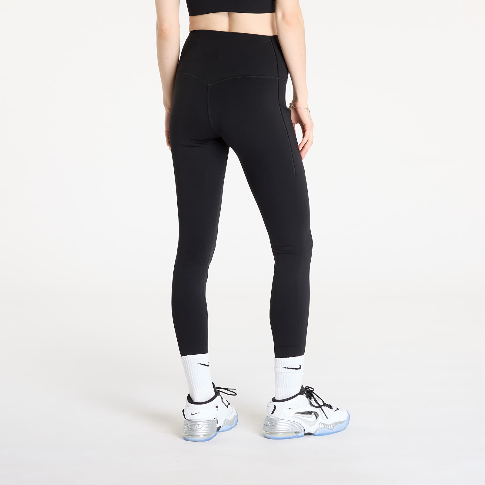 Women's Leggings Nike Universa Women's Medium-Support High-Waisted Full-Length Leggings with Pockets Black/ Black