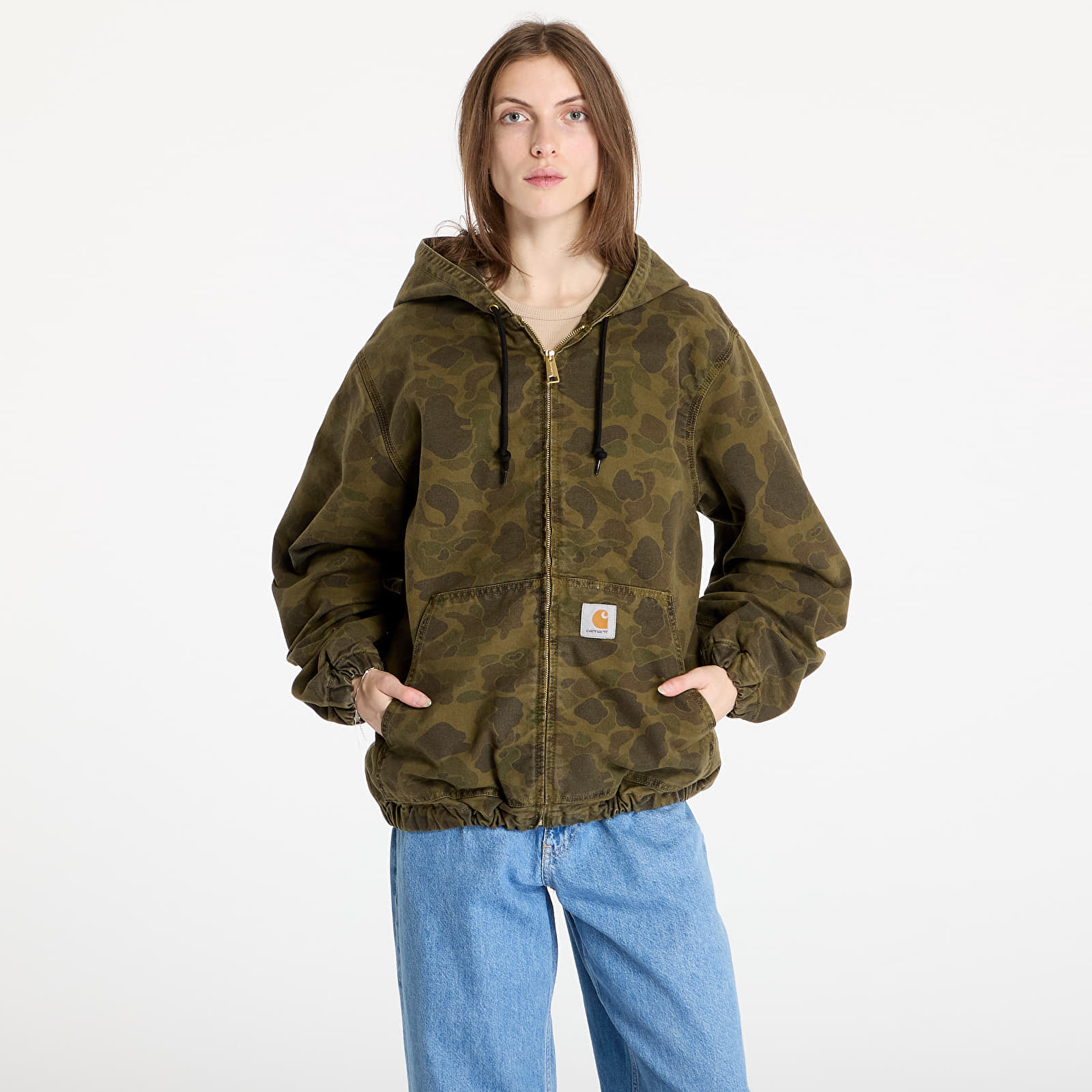 Jacheta Carhartt WIP Duck Active Jacket UNISEX Camo Duck Green L ShopForward
