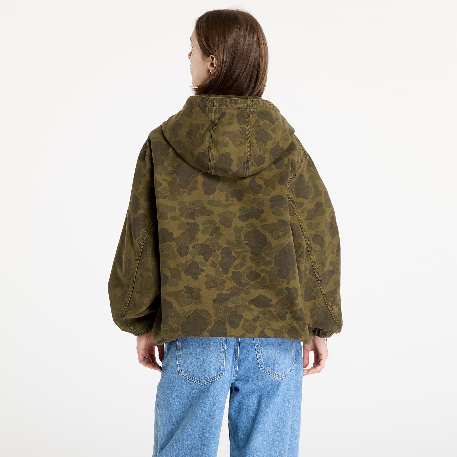 Men's jackets Carhartt WIP Duck Active Jacket UNISEX Camo Duck/ Green/ Office Green Garment Dyed