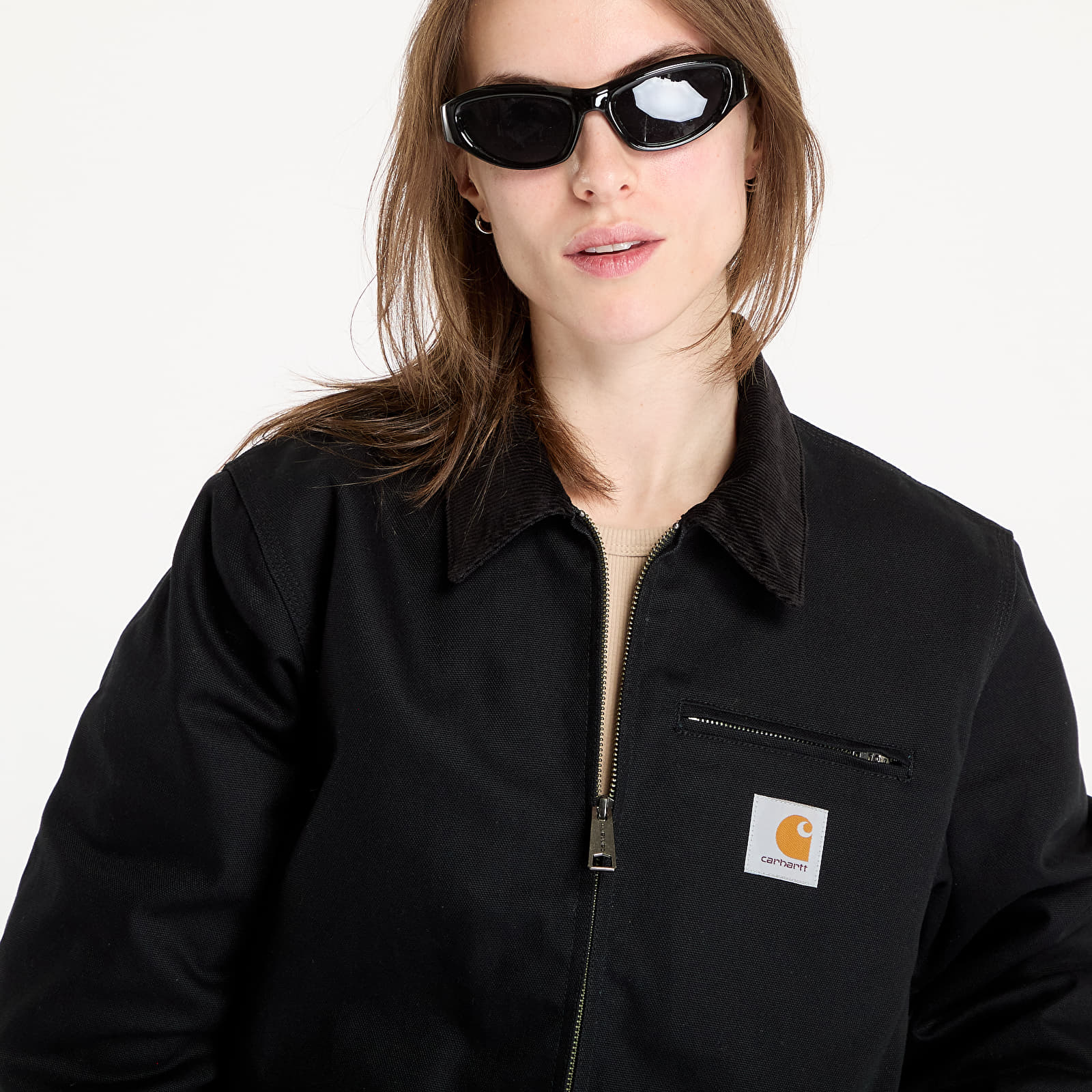 Pánské bundy Carhartt WIP Detroit Jacket UNISEX Black/ Black Rigid