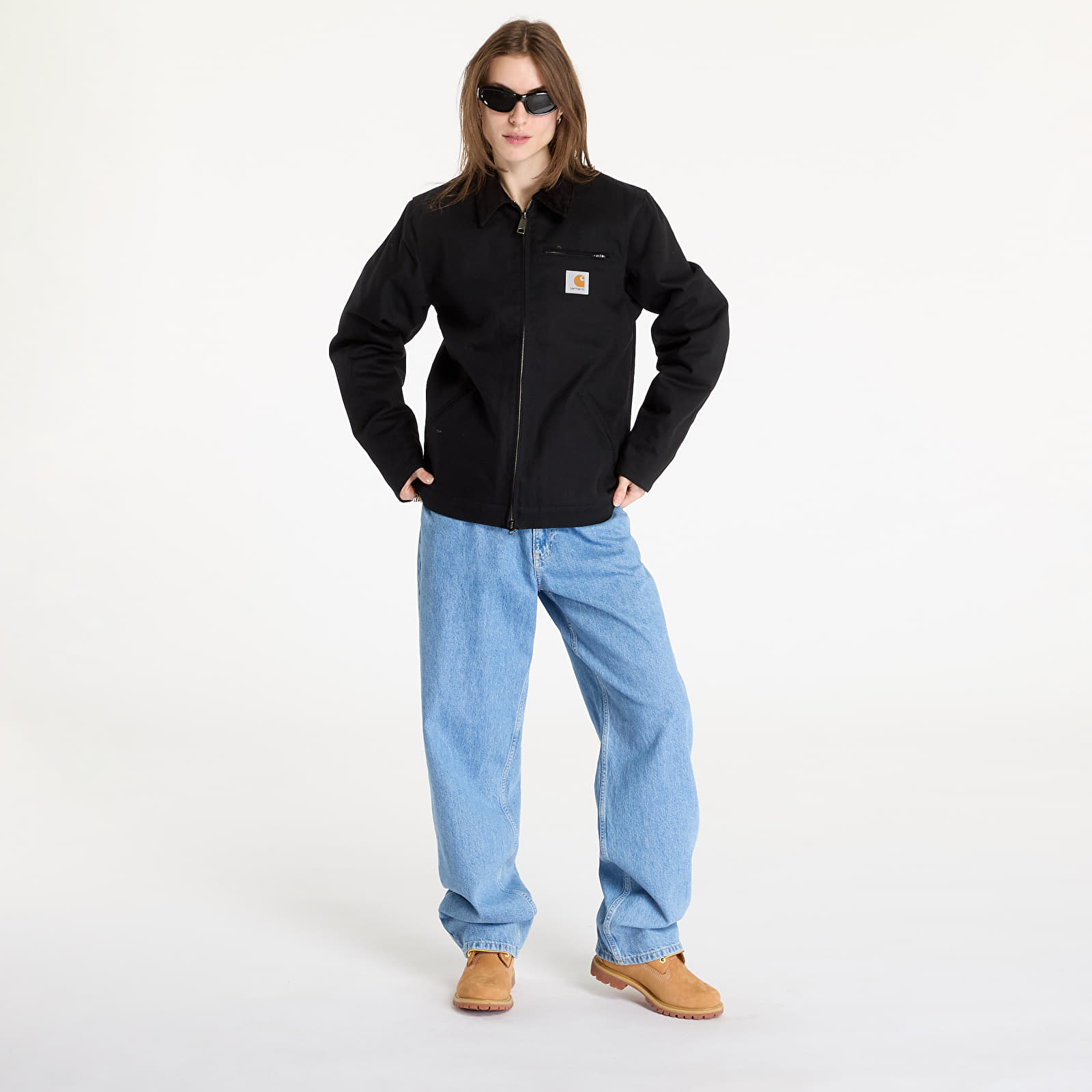 Pánské bundy Carhartt WIP Detroit Jacket UNISEX Black/ Black Rigid